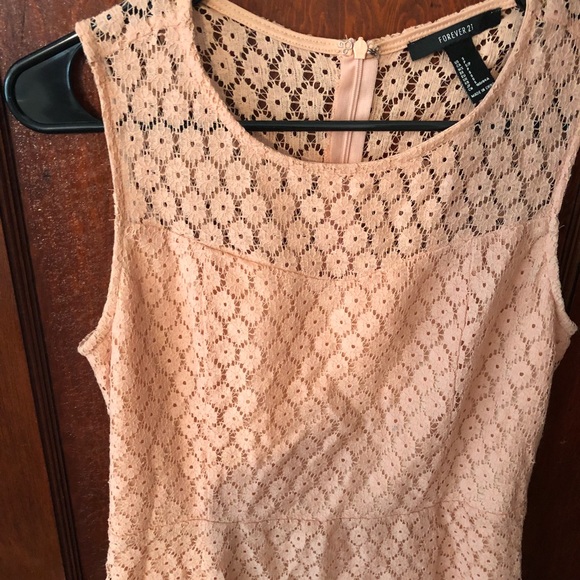 Forever 21 - Blush Lace Dress (like new) - Picture 3 of 5